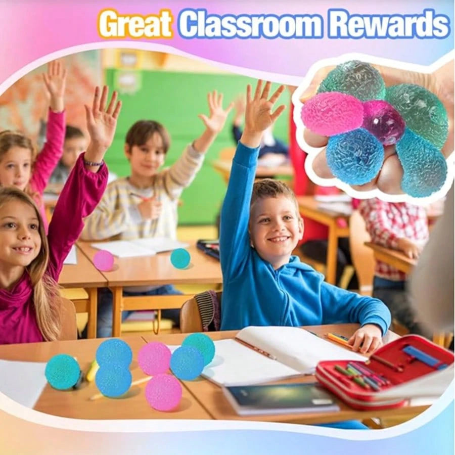 Soft Stress Relief Balls – Quiet Sensory Squeeze Toys for Kids & Adults (1/2/3/6/12/15PCS)