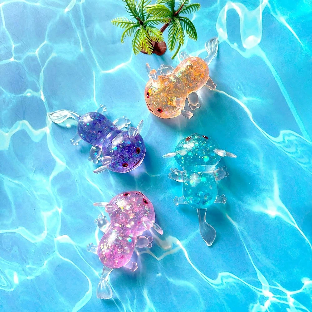 Glitter Stress Relief Squeeze Balls – Stretchy Sensory Fidget Toys for Kids & Adults (1/2/6/12/48PCS)