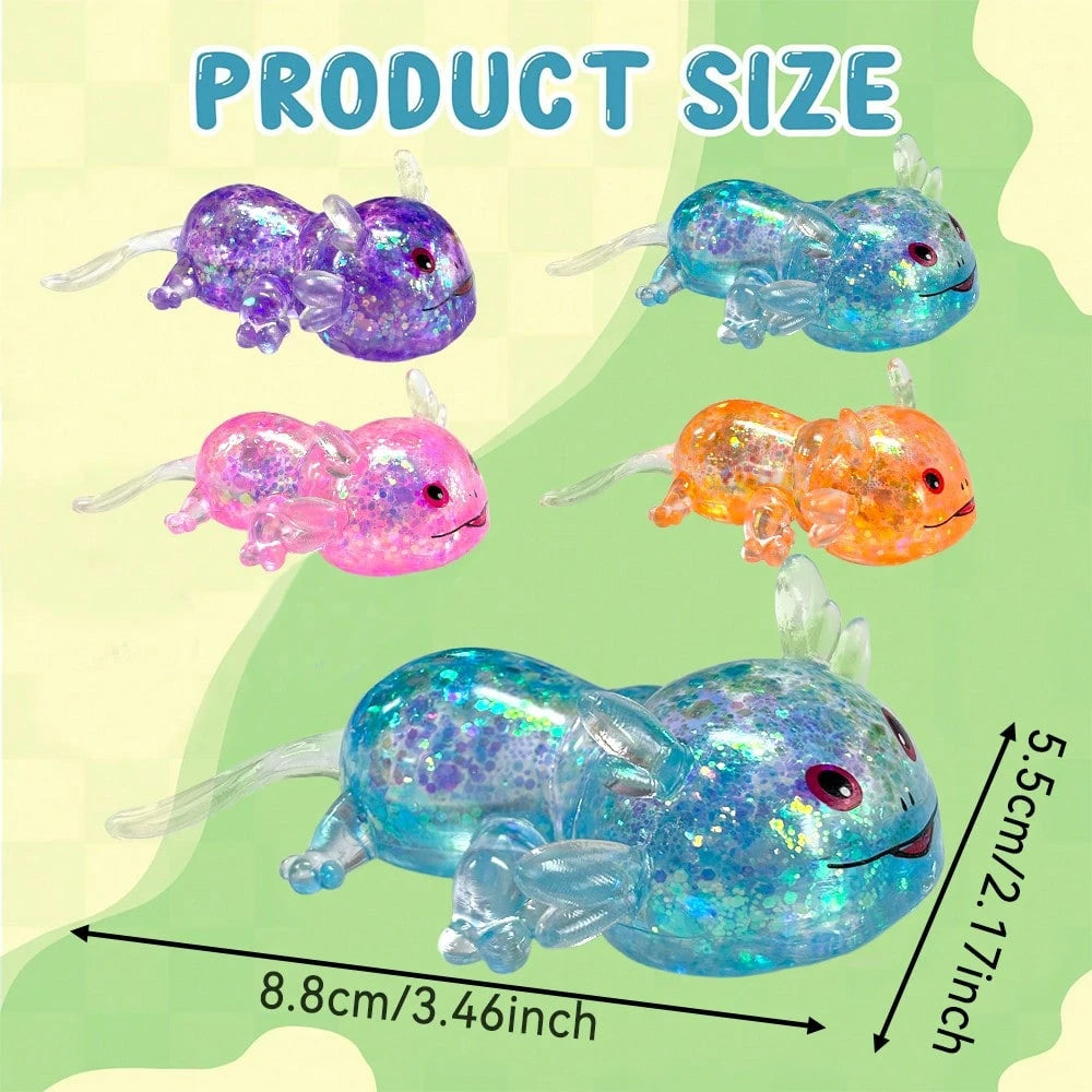 Glitter Stress Relief Squeeze Balls – Stretchy Sensory Fidget Toys for Kids & Adults (1/2/6/12/48PCS)