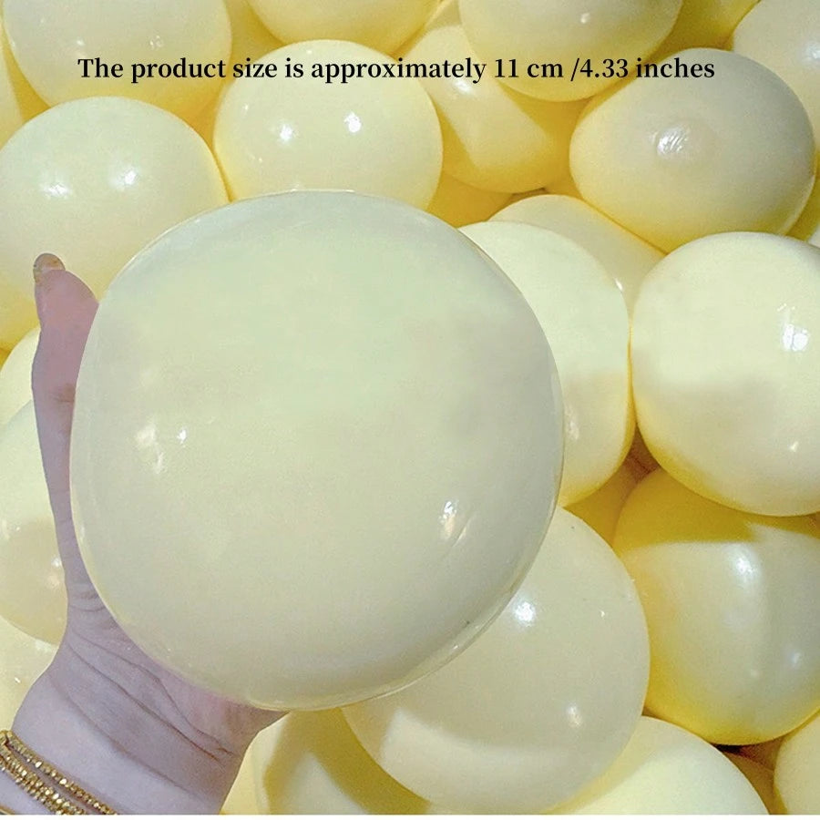 1/6PCS Large Slow Rebound Stress Ball Squeeze Toy – Soft PVC Sensory Pom Pom Fidget Toy for Anxiety Relief, Party Favors & Gift Box Fillers