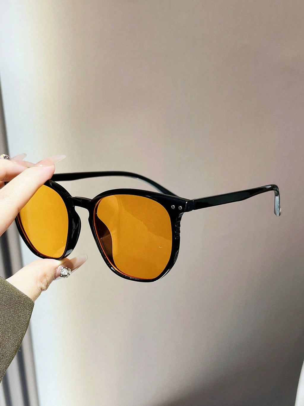 Rice Spike Decor Oversized Round Fashion Glasses for Women – Boho Leopard Print Beach Travel Shades