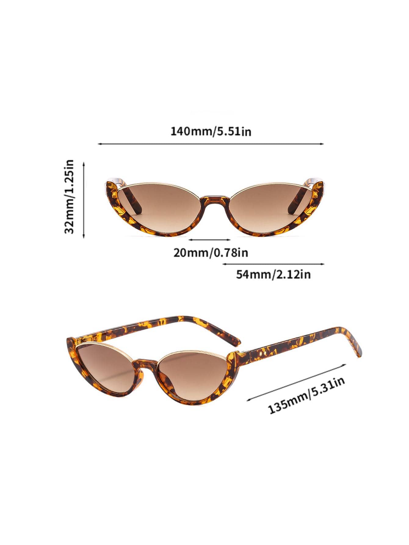 Women's Cat Eye Fashion Glasses – Y2K Retro Street Style Sunglasses for Beach, Travel & Everyday Fashion
