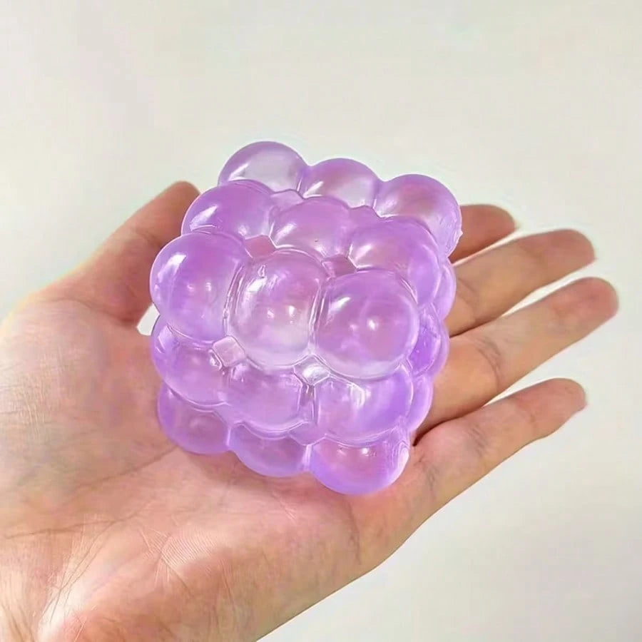 3D Maltose Cube Squeeze Ball Fidget Toy for Kids | Sensory Stress Relief Squishy Toy Gift