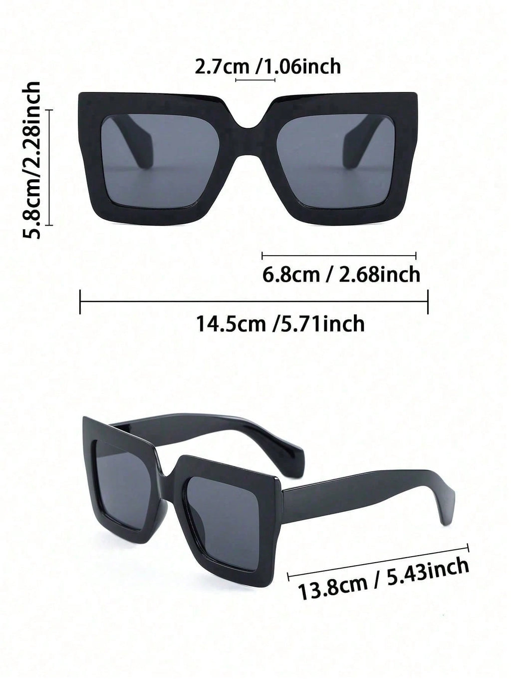 3PCS Oversized Geometric Leopard Print Retro Glasses Set – Full Frame Fashion Eyewear for Parties, Travel, Festivals & Street Style