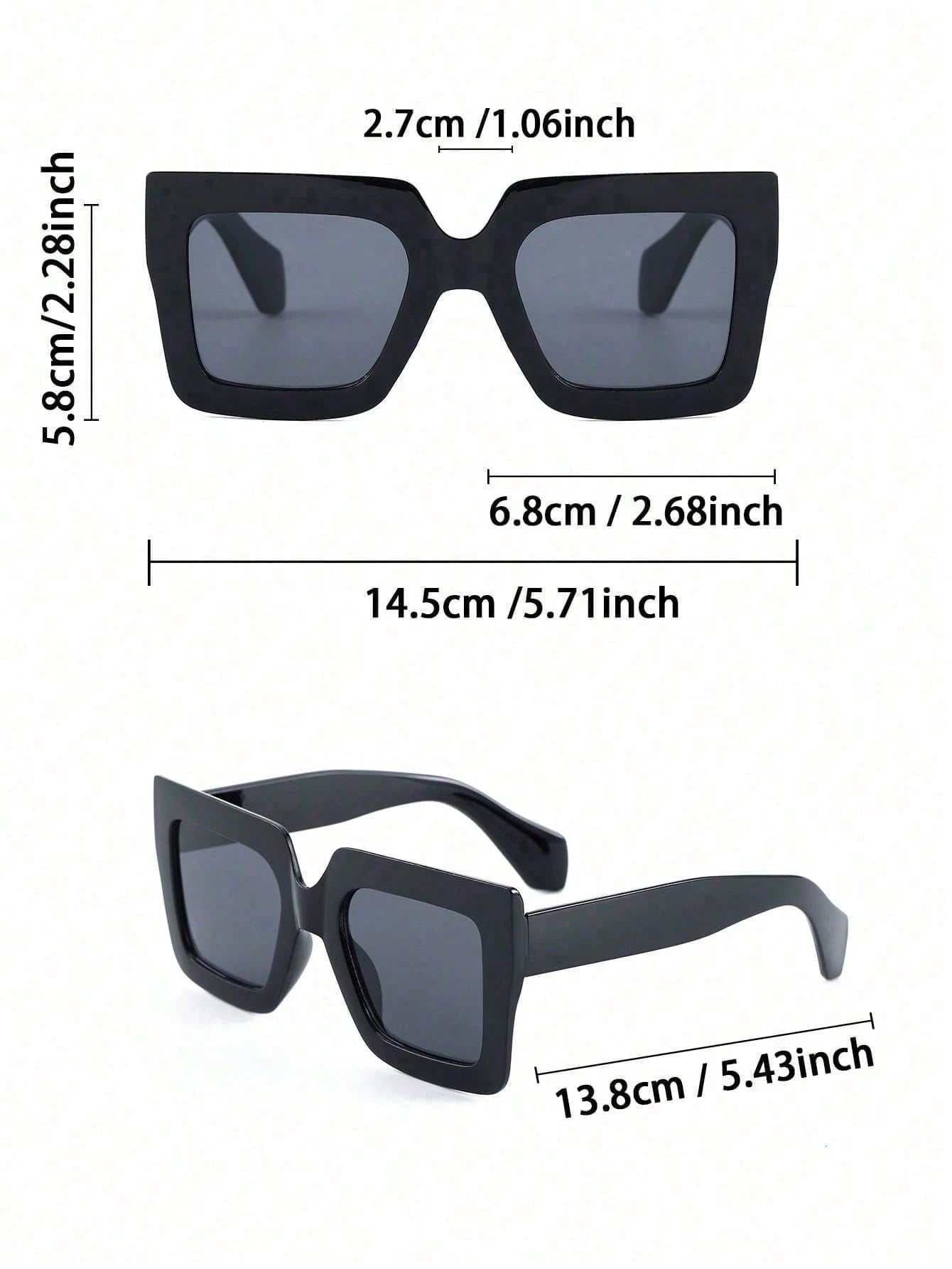3PCS Oversized Geometric Leopard Print Retro Glasses Set – Full Frame Fashion Eyewear for Parties, Travel, Festivals & Street Style