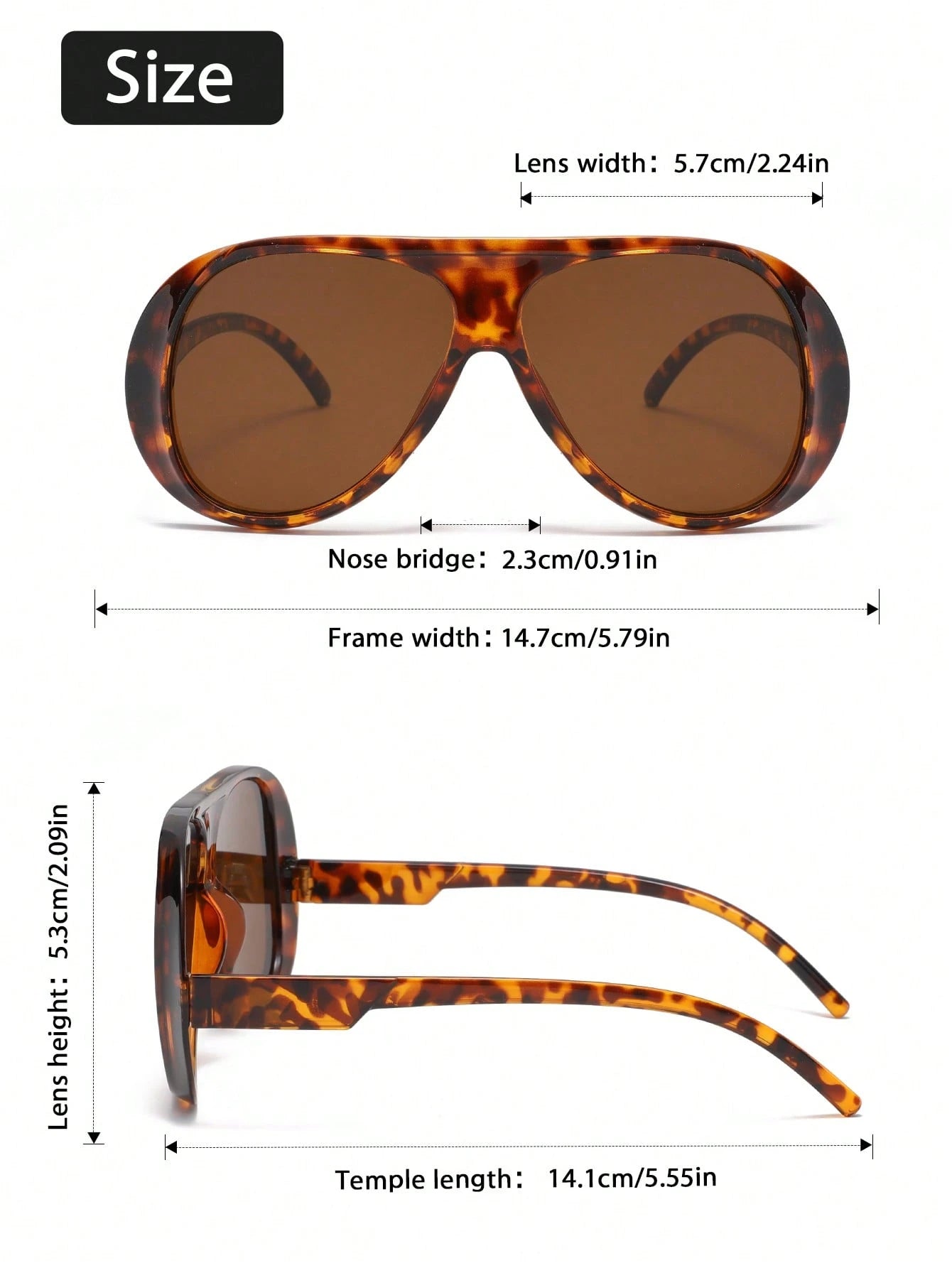 4PCS Oversized Aviator Fashion Glasses Set for Women – Trendy Street Style Eyewear for Travel, Parties & Everyday Outfits