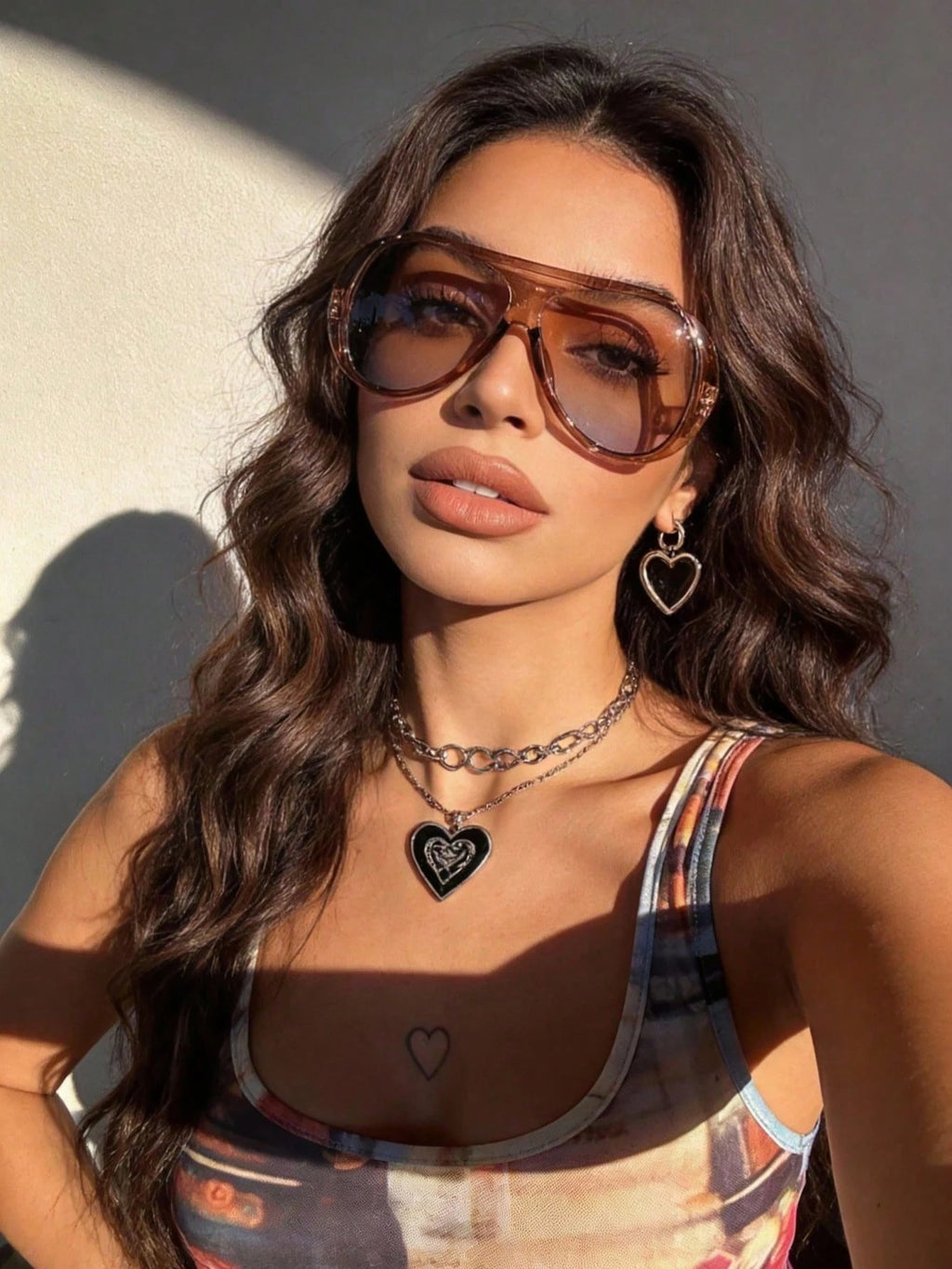 4PCS Oversized Aviator Fashion Glasses Set for Women – Trendy Street Style Eyewear for Travel, Parties & Everyday Outfits