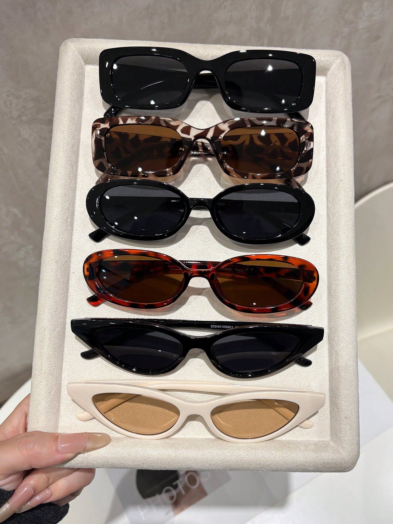 6PCS Retro INS Style Best Friend Glasses Set – Vintage Fashion Eyewear for Daily Wear, Dates & Street Style