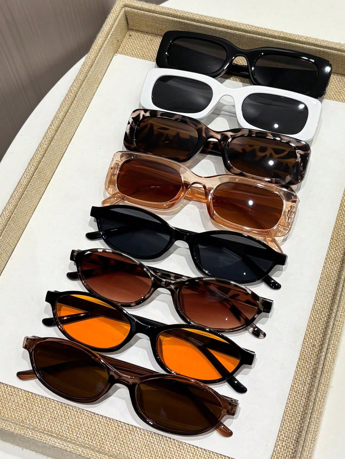 6PCS Retro INS Style Best Friend Glasses Set – Vintage Fashion Eyewear for Daily Wear, Dates & Street Style