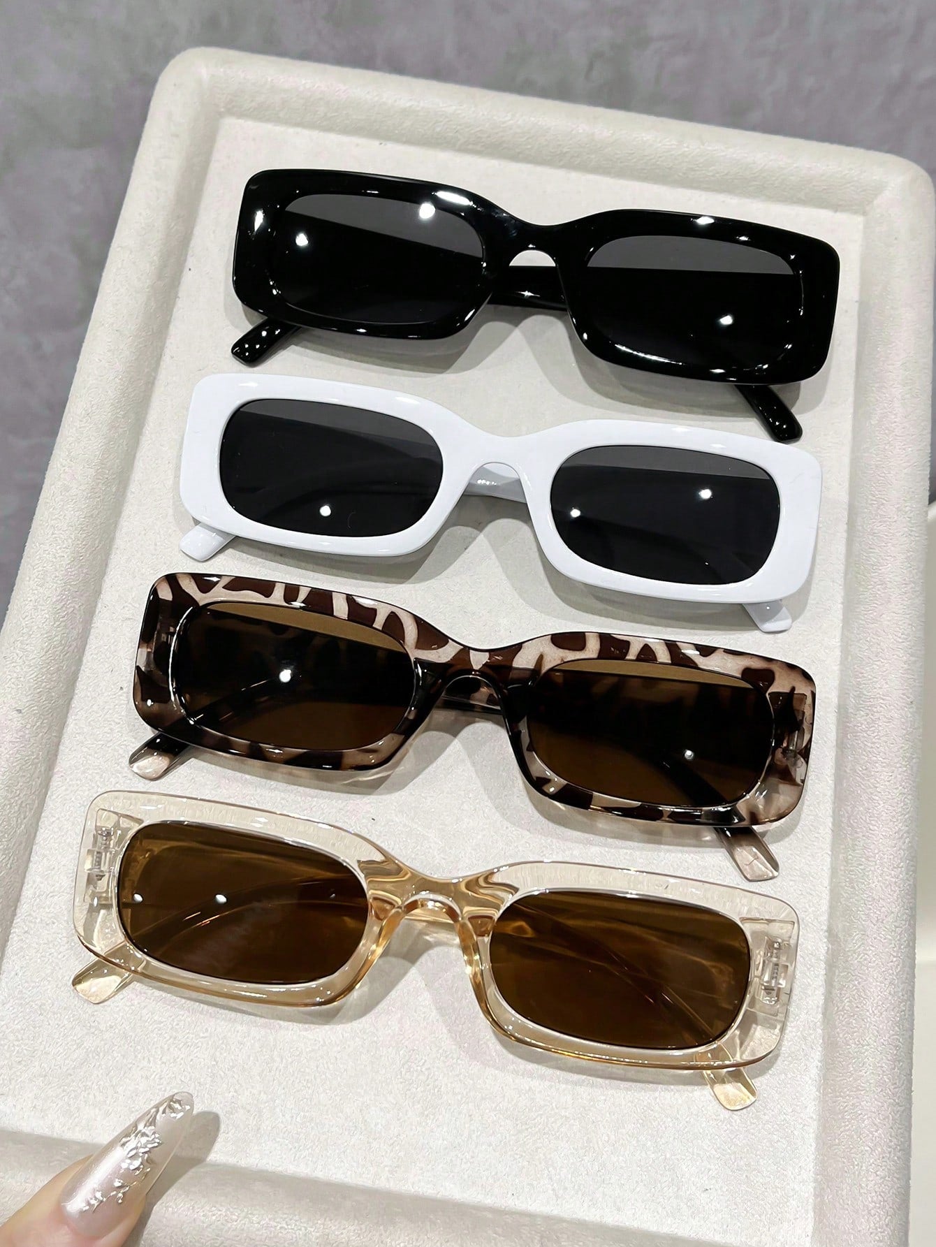 6PCS Retro INS Style Best Friend Glasses Set – Vintage Fashion Eyewear for Daily Wear, Dates & Street Style