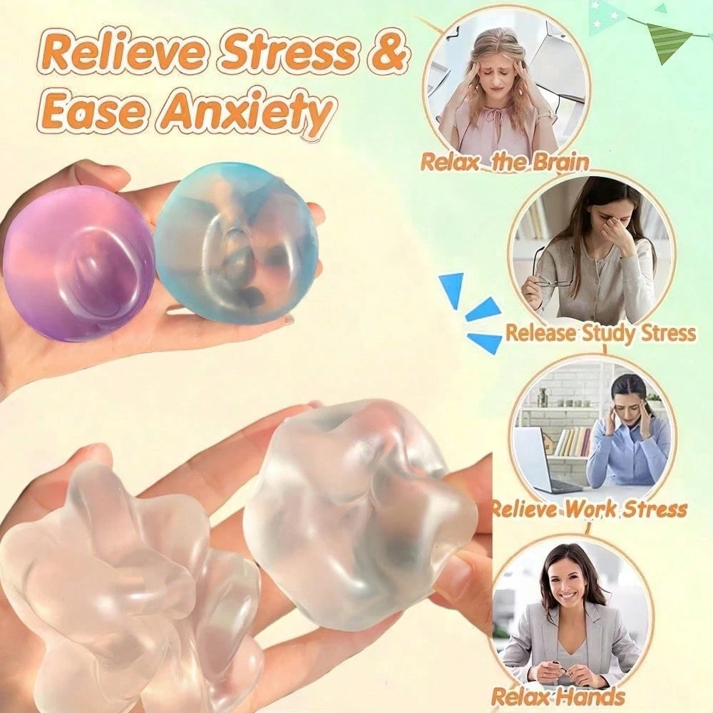 7cm Handmade Coconut Oil Squishy Stress Relief Toy – Soft Squeeze Finger Toy for Anxiety Relief, Party Favor & Birthday Gift