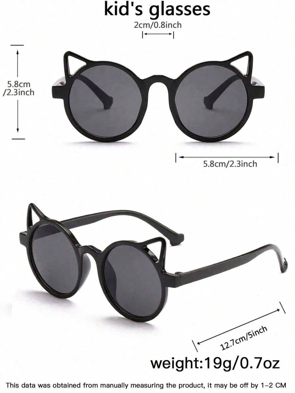 Kids Little Bear & Flower Shape Fashion Glasses – 1PC/8PCS Cute Summer Eyewear Set for Daily Wear & Outdoor Activities