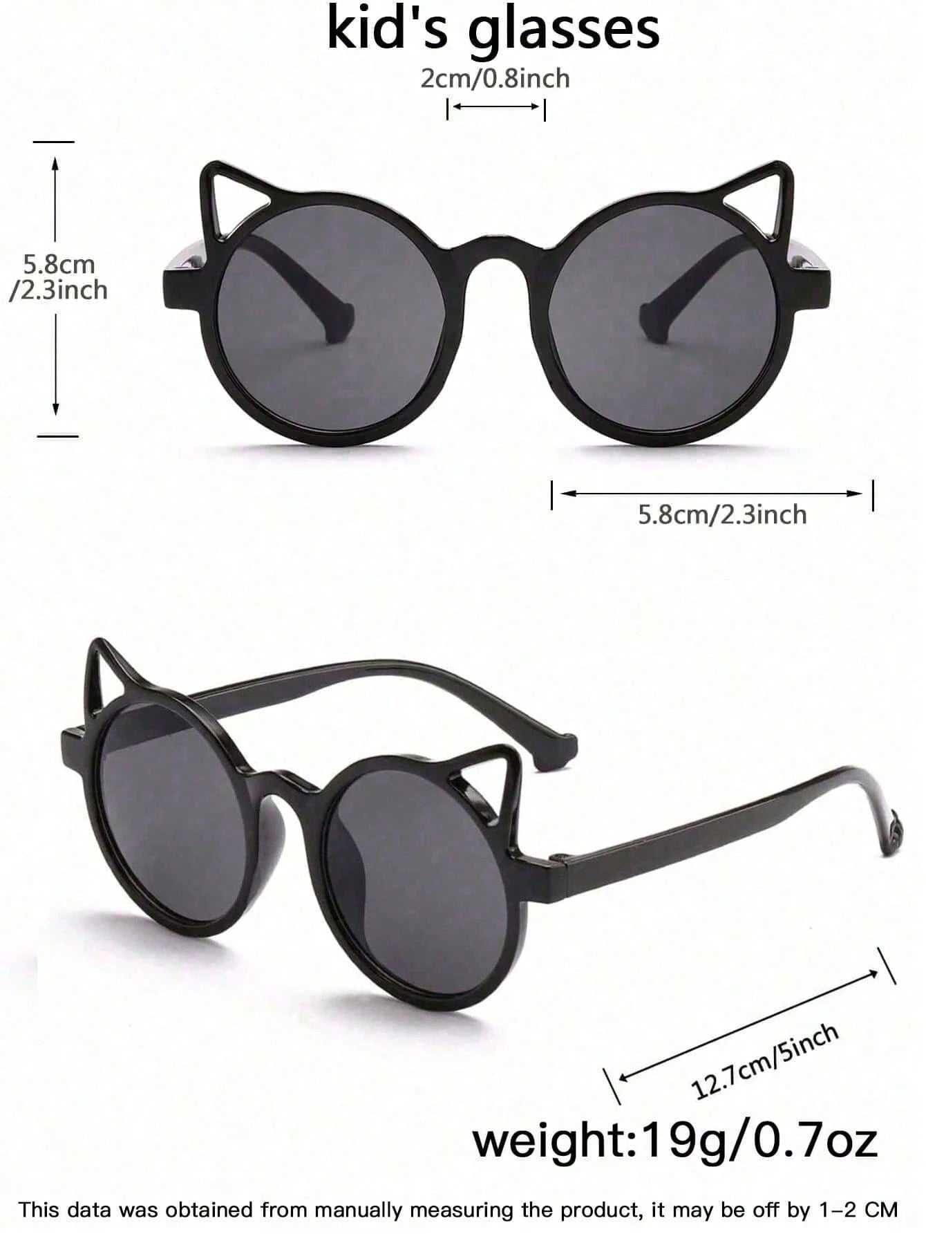Kids Little Bear & Flower Shape Fashion Glasses – 1PC/8PCS Cute Summer Eyewear Set for Daily Wear & Outdoor Activities