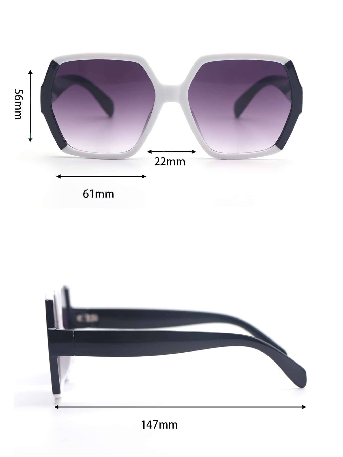 Black & White Geometric Women's Fashion Glasses – Retro Pattern Eyewear for Beach, Travel, Business & Everyday Style