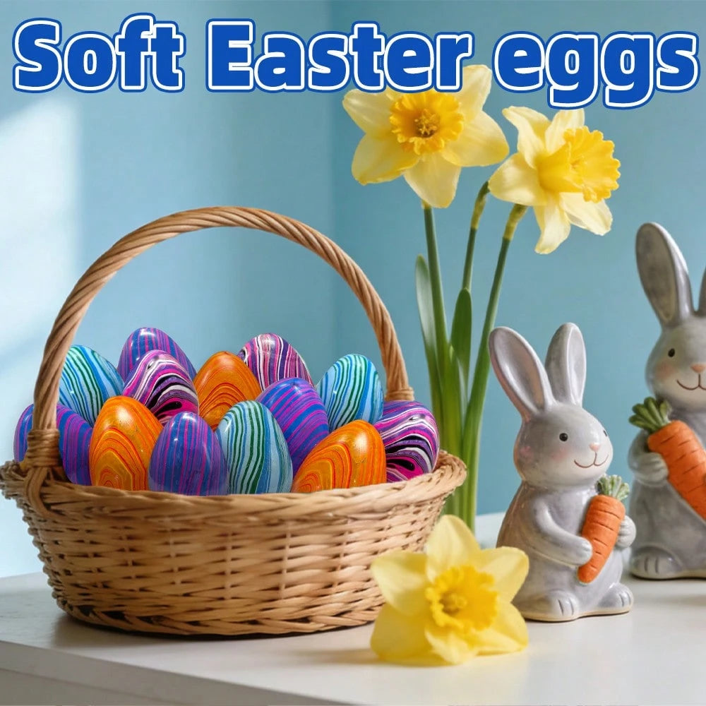 Squishy Stress Balls Fidget Toys for Kids & Adults – Sensory Squeeze Balls, Party Favors, Classroom Rewards & Easter Basket Stuffers