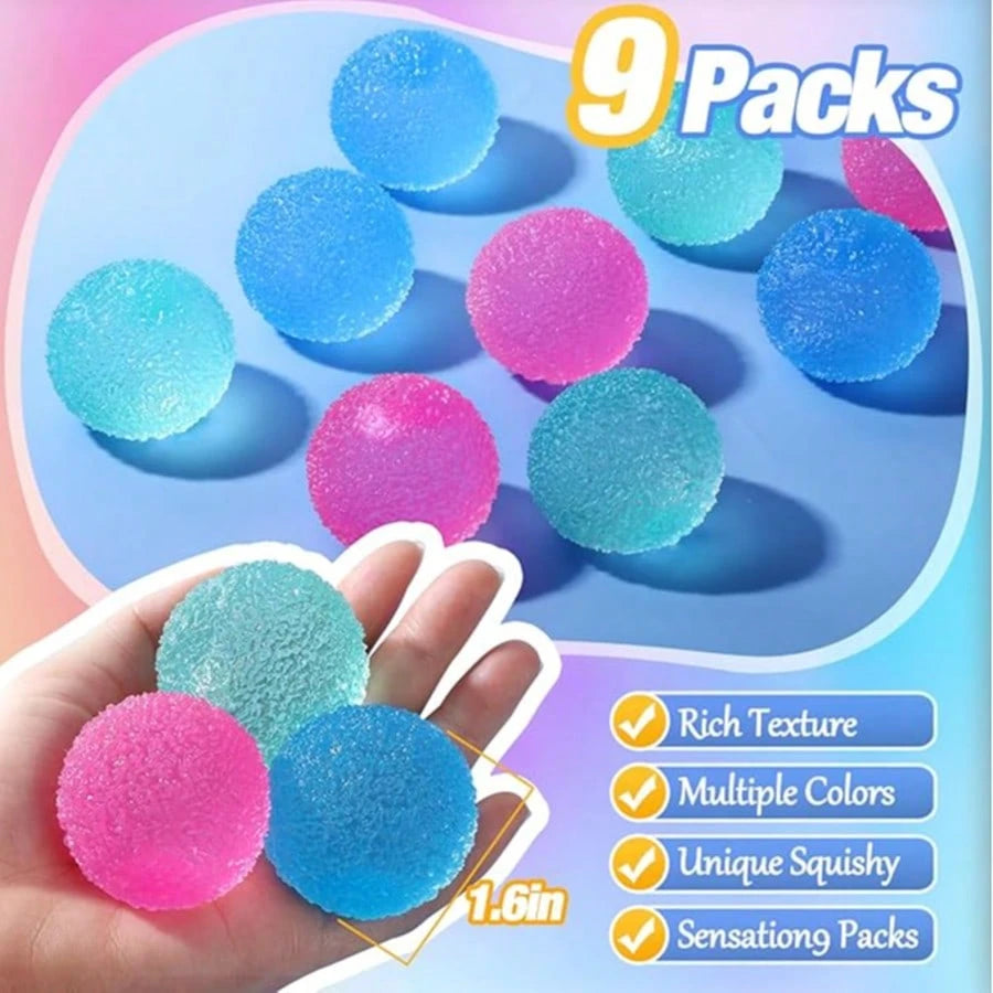 Squishy Stress Balls Fidget Toys for Kids & Adults – Sensory Squeeze Balls, Party Favors, Classroom Rewards & Easter Basket Stuffers