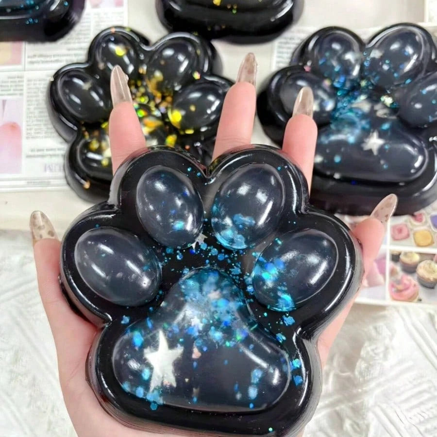 Giant Starry Cat Paw Squishy Toy – Soft Slow Rising Stress Relief Squeeze Toy for Kids & Adults, Cute Anti-Stress Gift