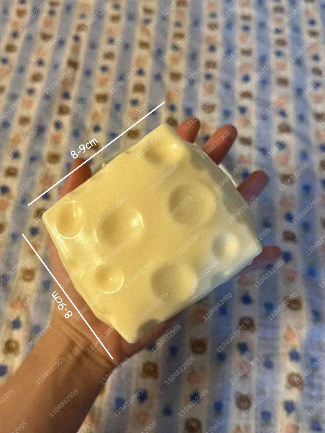 Jumbo Cheese Cube Stress Ball – Big Cheese Shapeable Squeeze Ball, Non-Bounce Fidget Toy, ASMR Sensory Stress Relief Gift for Kids & Adults