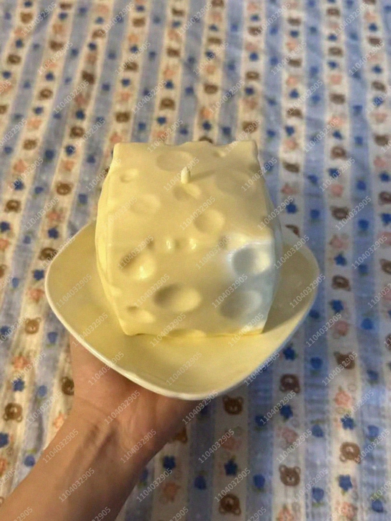 Jumbo Cheese Cube Stress Ball – Big Cheese Shapeable Squeeze Ball, Non-Bounce Fidget Toy, ASMR Sensory Stress Relief Gift for Kids & Adults