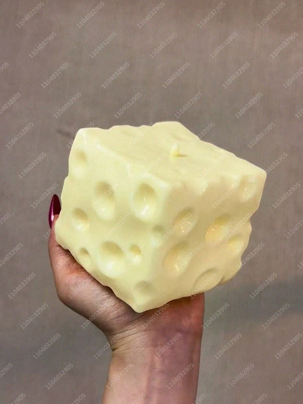 Jumbo Cheese Cube Stress Ball – Big Cheese Shapeable Squeeze Ball, Non-Bounce Fidget Toy, ASMR Sensory Stress Relief Gift for Kids & Adults