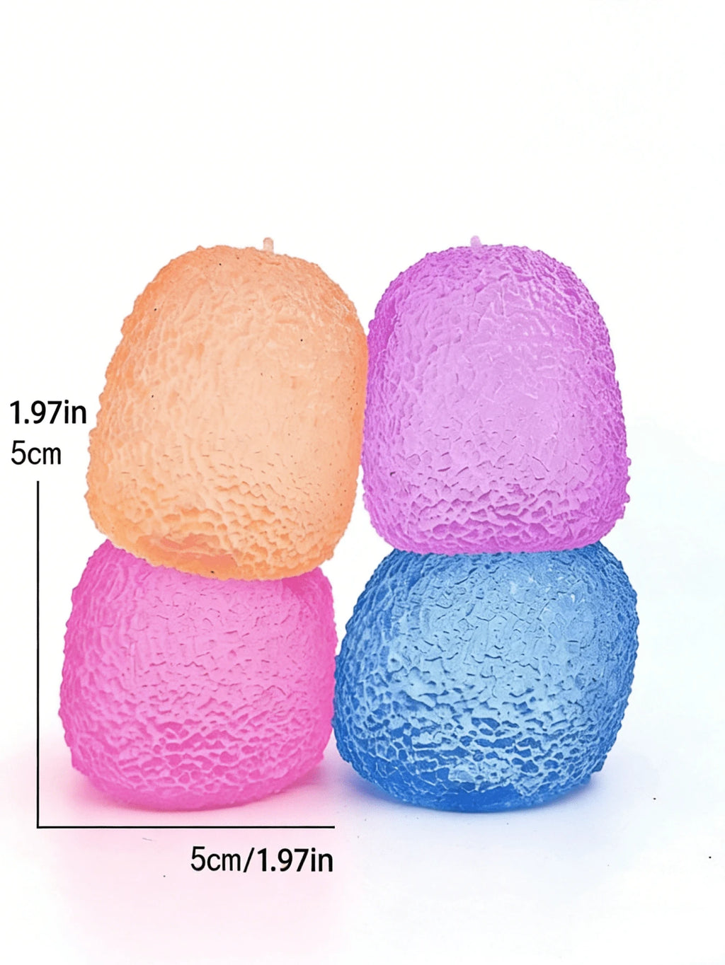 POKOJA LAND Random Color Squeeze Gummies Stress Relief Toy – Sensory Fidget Squeeze Toys for Anxiety Relief, Party Gifts & Classroom Rewards (1/2/4/8PCS)