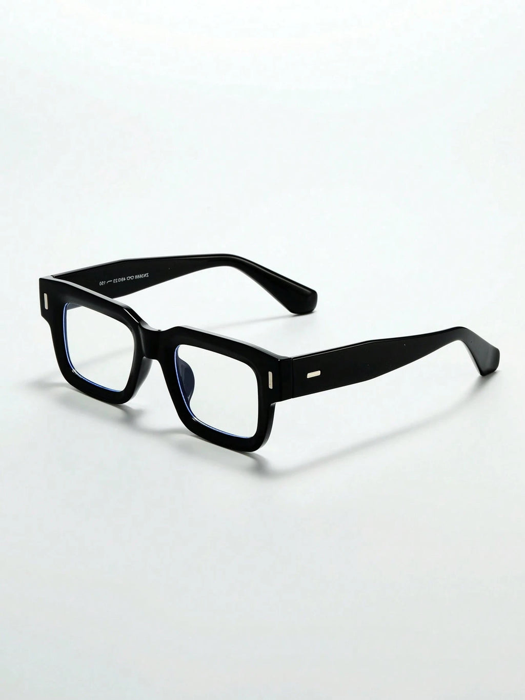 POLASUP Crystal Cross & Heart Square Blue Light Glasses – Retro Korean Style Metal Frame Computer & Gaming Eyewear with Strap