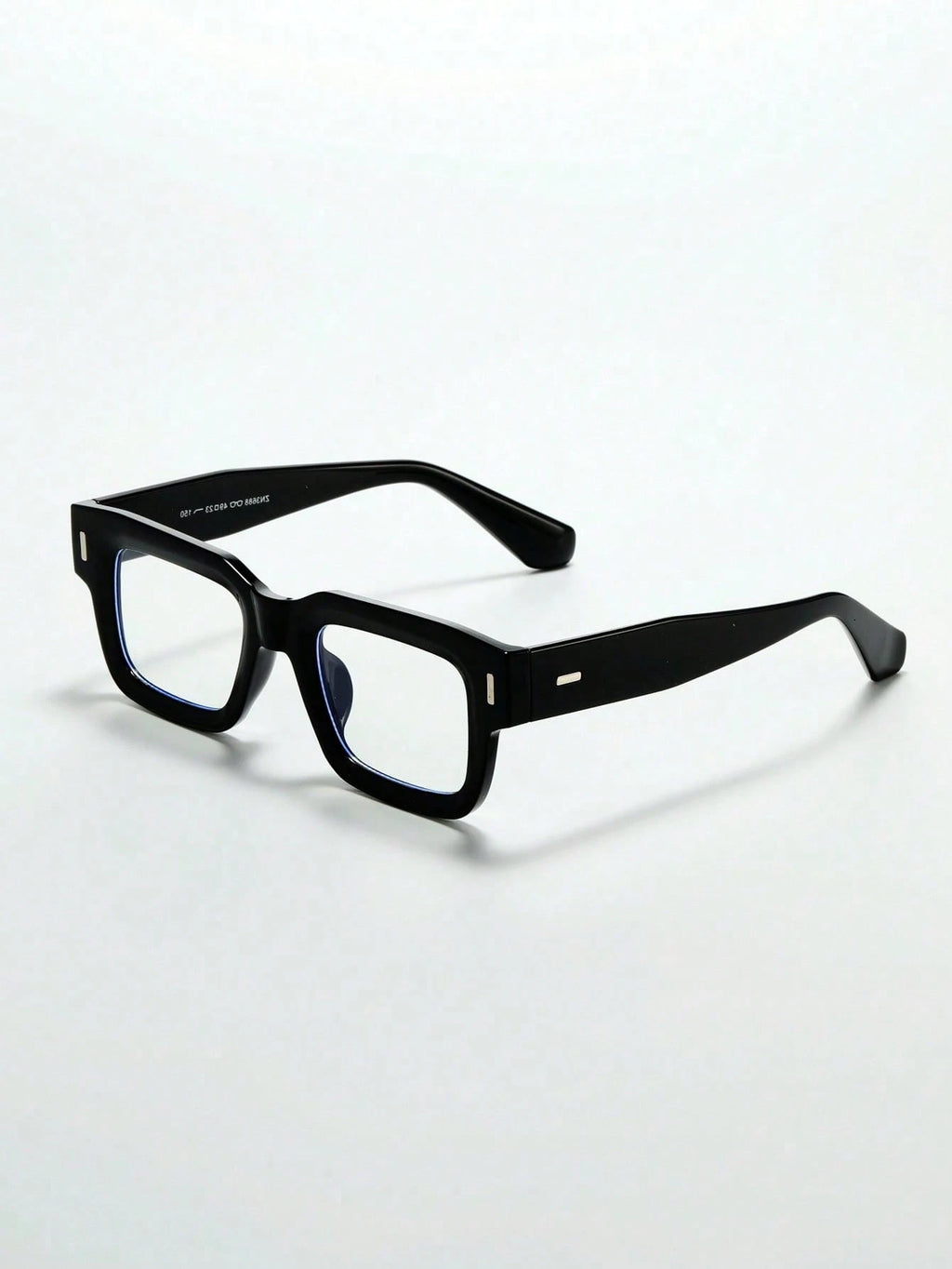 POLASUP Crystal Cross & Heart Square Blue Light Glasses – Retro Korean Style Metal Frame Computer & Gaming Eyewear with Strap
