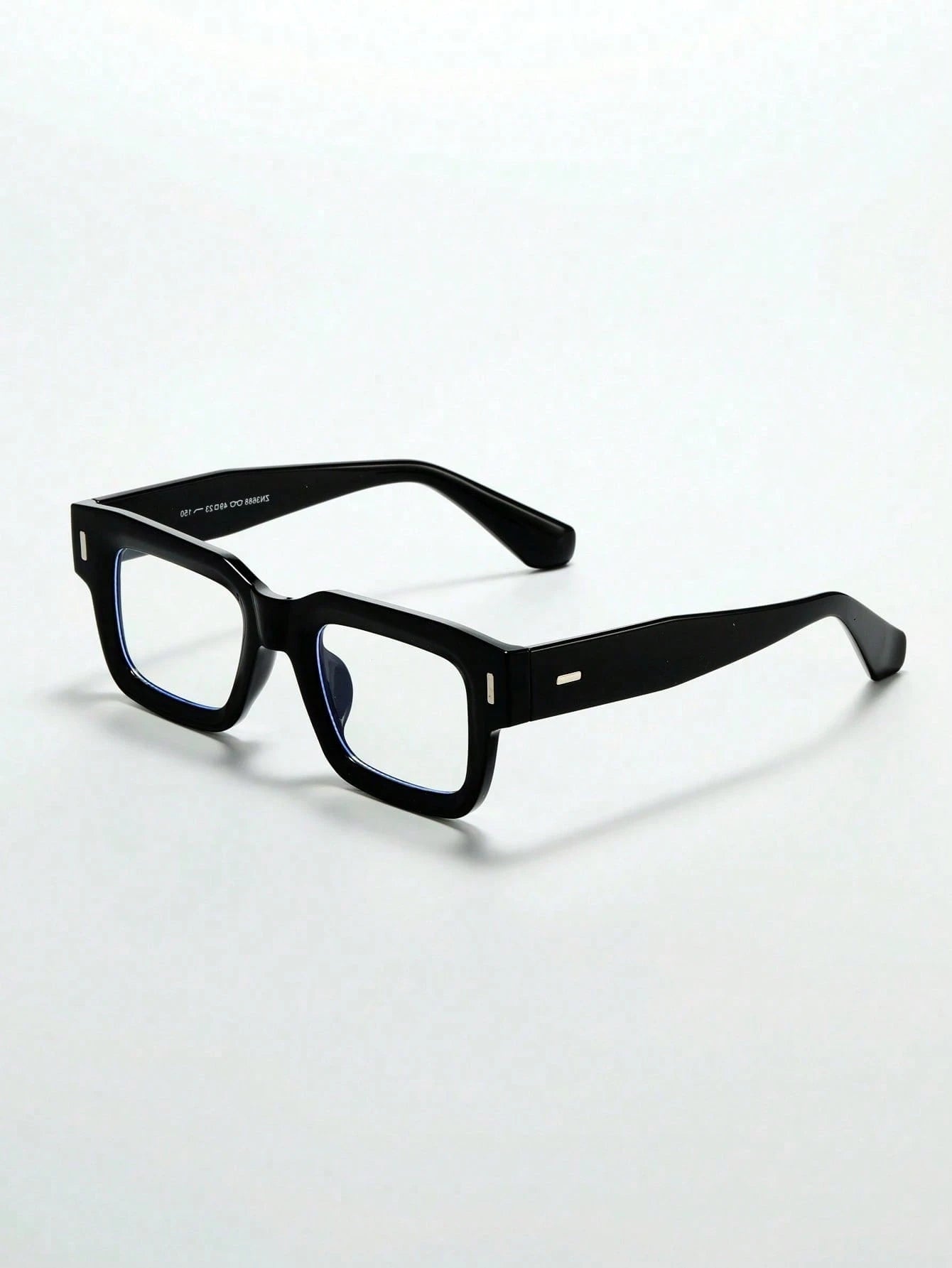 POLASUP Crystal Cross & Heart Square Blue Light Glasses – Retro Korean Style Metal Frame Computer & Gaming Eyewear with Strap