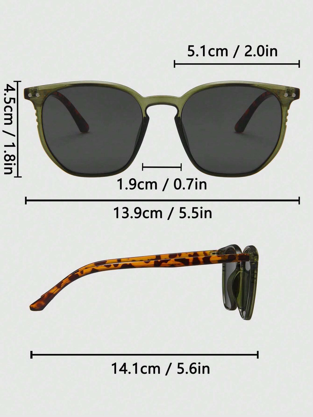 Rice Spike Decor Oversized Round Fashion Glasses for Women – Boho Leopard Print Beach Travel Shades