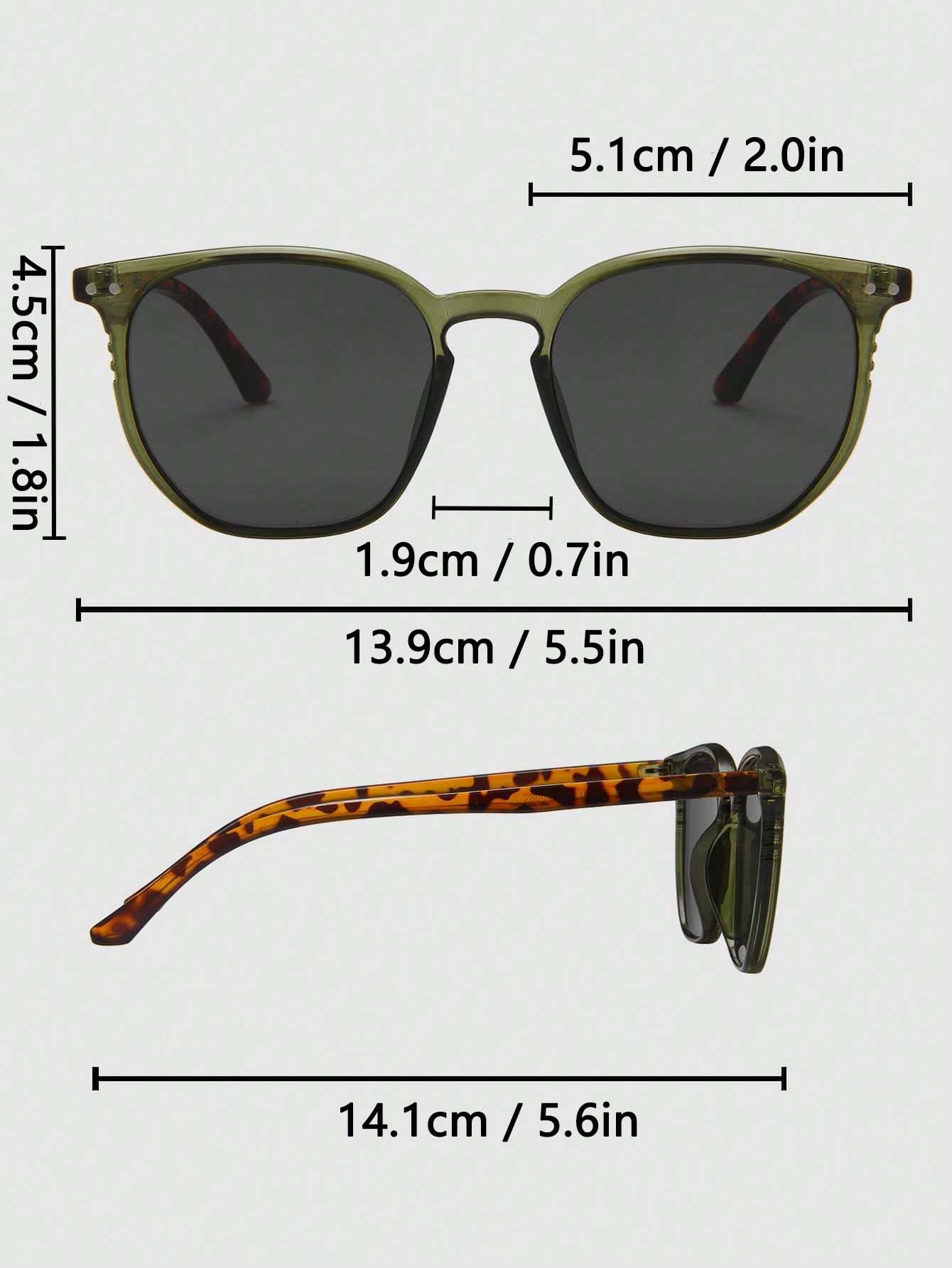 Rice Spike Decor Oversized Round Fashion Glasses for Women – Boho Leopard Print Beach Travel Shades